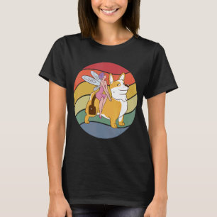 Camiseta Fairy Riding Corgi