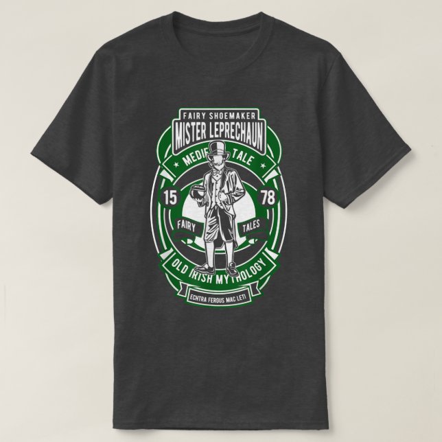 Camiseta Fairy Shoemaker Mister Leprechaun (Frente do Design)