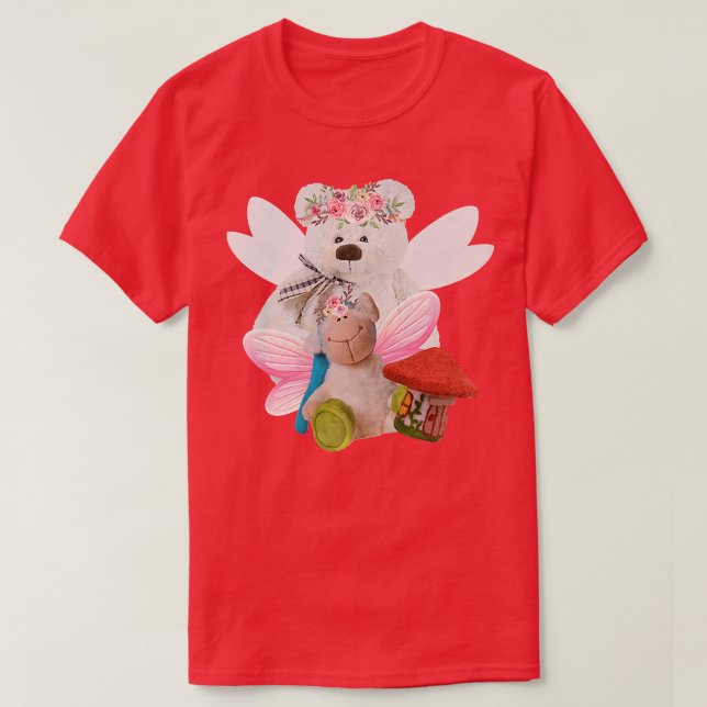 Camiseta Fairycore Aestésico Fada Enchida Animais De Plush  (Frente do Design)