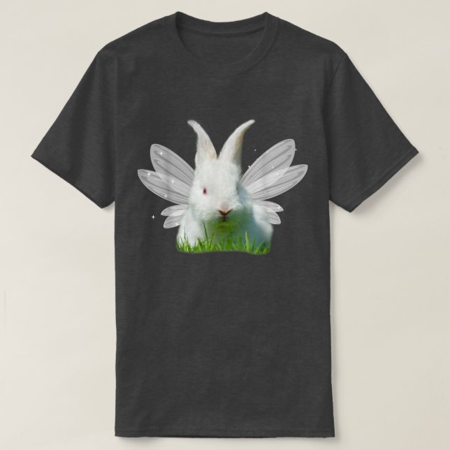 Camiseta Fairycore Aestética Fada Fada Fada Coelhada Fada F (Frente do Design)