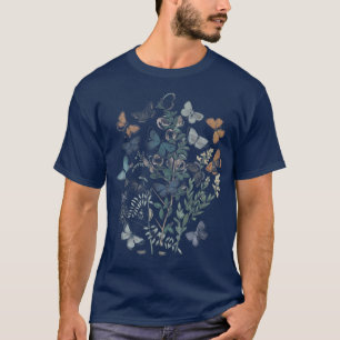 Camiseta Fairycore Aestético Cottagecore Gótico Borboleta V