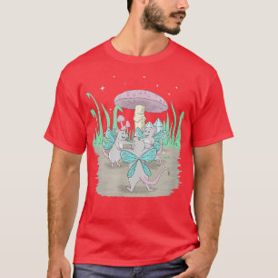 Camiseta Fairycore Aestético Fairy Dancing Rats E Um Musher