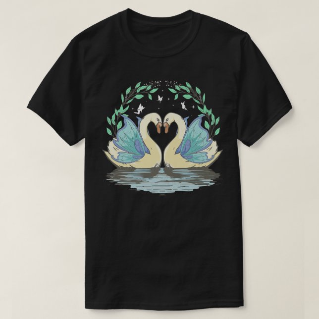 Camiseta Fairycore Aestético Fairy Grunge Duck Goose Geese (Frente do Design)