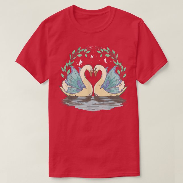 Camiseta Fairycore Aestético Fairy Grunge Duck Goose Geese (Frente do Design)