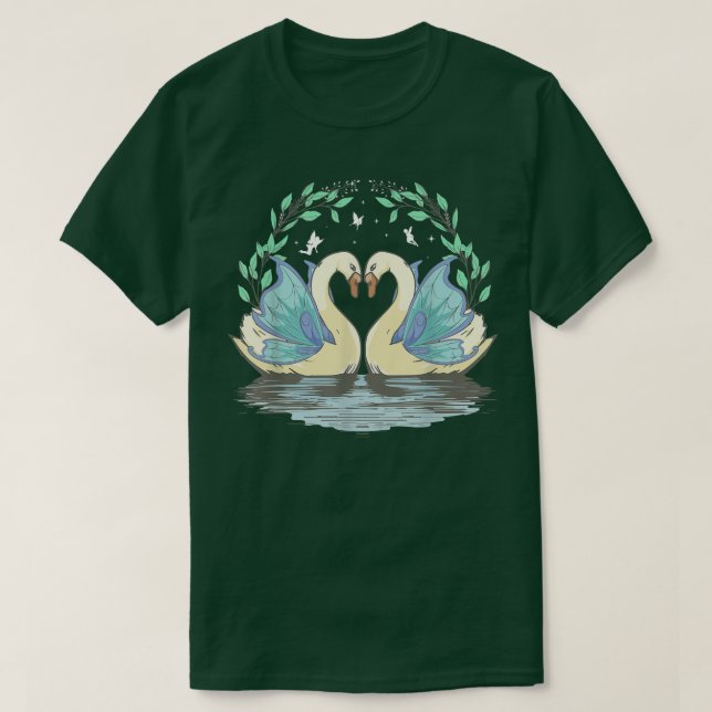Camiseta Fairycore Aestético Fairy Grunge Duck Goose Geese (Frente do Design)