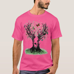 Camiseta Fairycore Aesthetic Cottagecore Antler Tree Butter