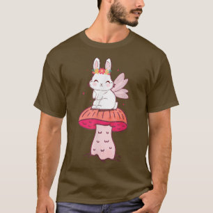 Camiseta Fairycore Aestic Cottagecore Fairy Bunny Mushro
