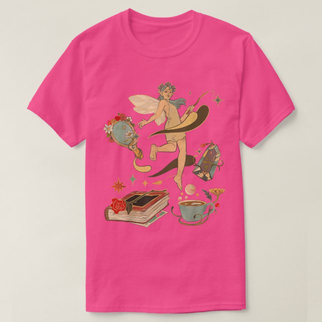 Camiseta Fairycore Crystal Fairy Grunge Magic Witchy (Frente do Design)