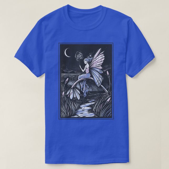 Camiseta Fairycore Fairywave Faecore Fairy Night Fantasy Mã (Frente do Design)