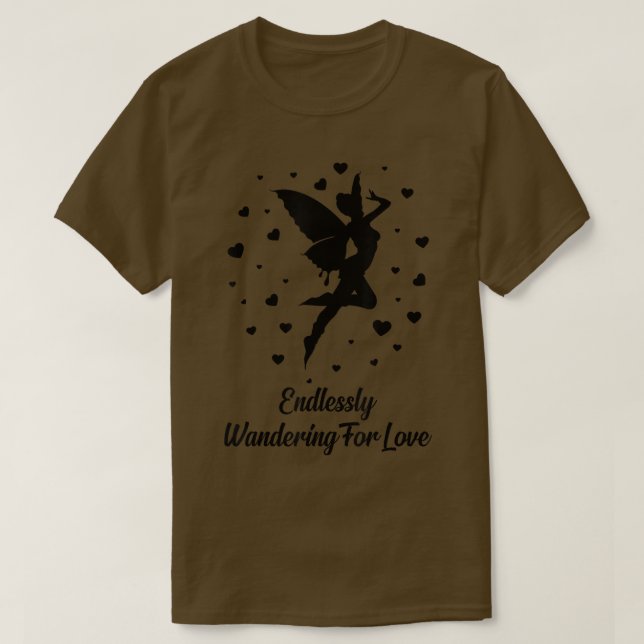 Camiseta Fairycore Provocando Inequivocamente Fadas De Amor (Frente do Design)