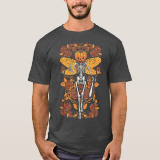 Camiseta Fairycore Skeleton Butterfly Fada Gothic Hallowee
