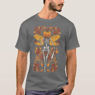 Camiseta Fairycore Skeleton Butterfly Fada Gothic Hallowee