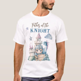 Camiseta Fairytale Dreamy Dragon Blue Knight Chá de fraldas