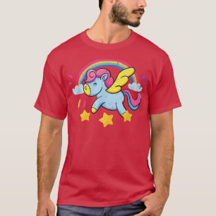 Camiseta Fairytale Fantasy Rainbow Magical Animal Cute Unic