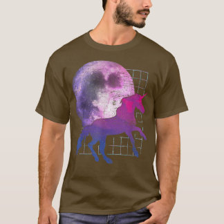Camiseta Fairytale Full Moon Magical Animal Fantasy Vaporwa