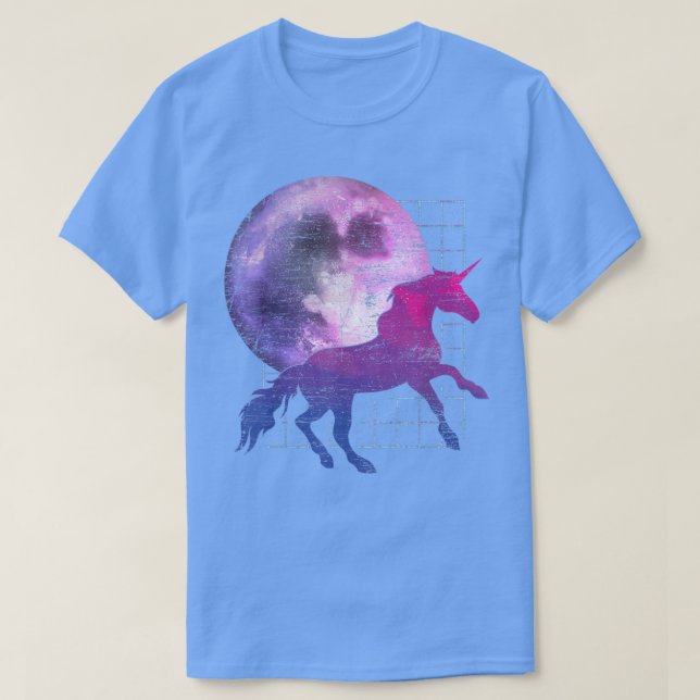 Camiseta Fairytale Full Moon Magical Animal Fantasy Vaporwa (Frente do Design)