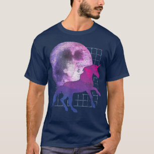 Camiseta Fairytale Full Moon Magical Animal Fantasy Vaporwa