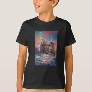 Camiseta Fairytale World, Castelo de inverno, Castelo de Ne