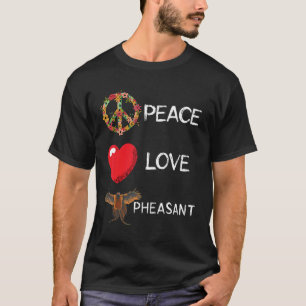 Camiseta Faisão Caçador de Amor Flor da Paz