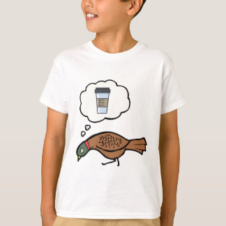Camiseta Faisão sonha com café