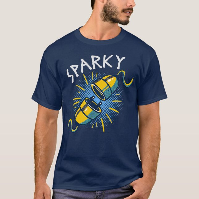 Camiseta Faísca: Presente Engraçado para Elétricos (Frente)