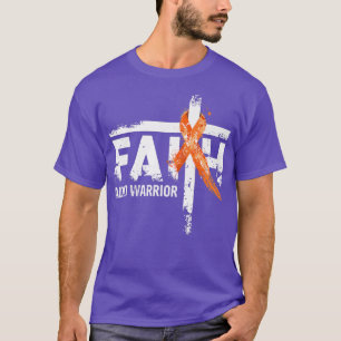 Camiseta Faith ADHD Consciência Laranja Fita Cristã Cruz