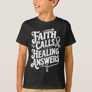 Camiseta Faith chama de cura atende à consciência da diabet