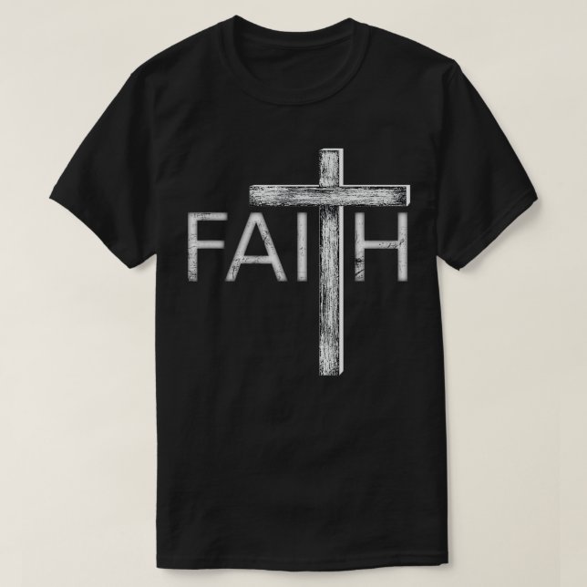 Camiseta Faith Christian Roupa (Frente do Design)