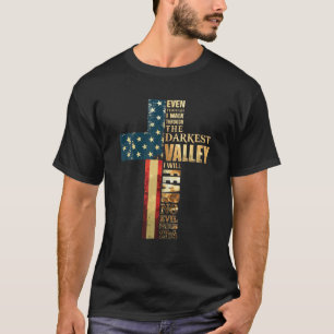 Camiseta Faith Cross American Flag Cristo Jesus Religioso C