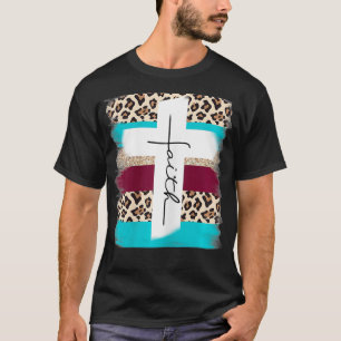 Camiseta Faith Cross Christian John 316 Brush Stroke