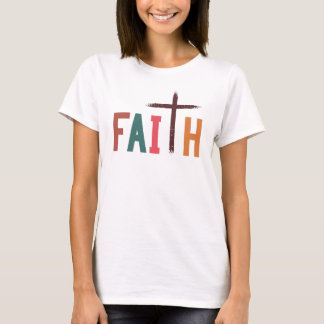 Camiseta Faith, Cross Design