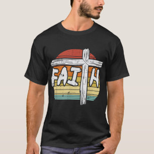 Camiseta Faith Cross Sunset Religião Jesus Cristão M