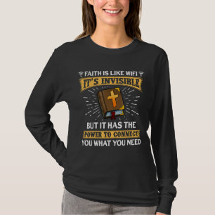 Camiseta Faith É Como Wifi - Pastor Engraçado, Christian Di