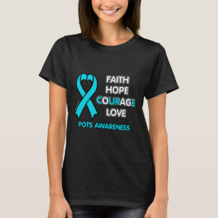 CAMISETA FAITH ESPERA O AMOR DE CORAGEM...POTES