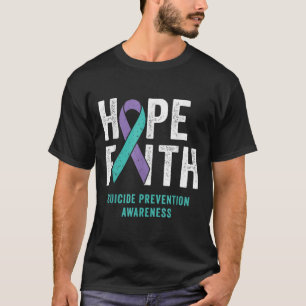 Camiseta Faith Esperava que a prevenção suicida consciencia