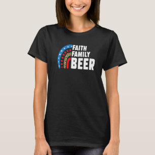 Camiseta Faith Family Beer 4 De Julho