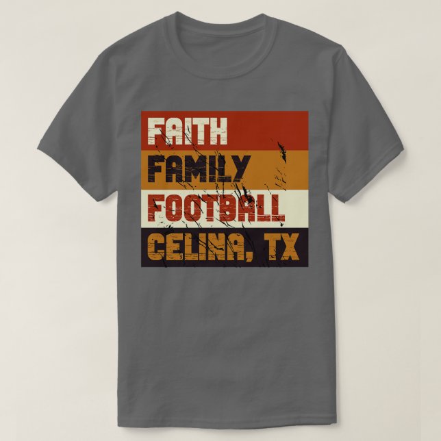 Camiseta Faith Family Celina Texas 2 (Frente do Design)
