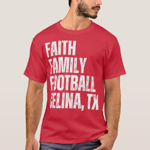 Camiseta Faith Family Celina Texas Esportivos Cotas