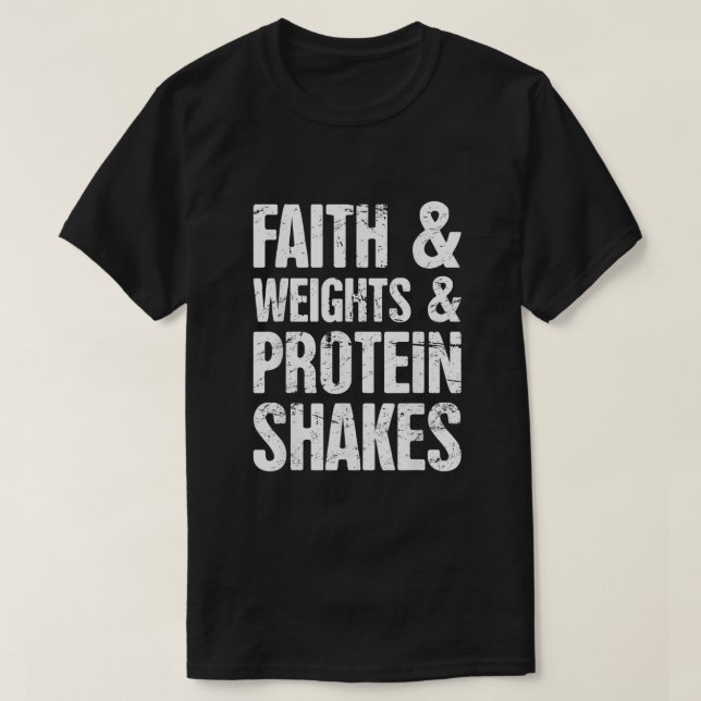 Camiseta Faith  Funny Christian Athlete  Christian Workout (Frente do Design)