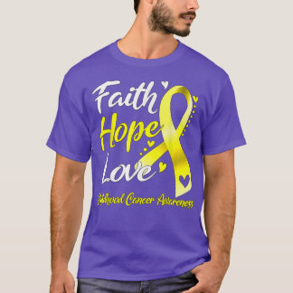Camiseta Faith Hope ama a consciência do Cancer infantil165