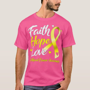 Camiseta Faith Hope ama a consciência do Cancer infantil431