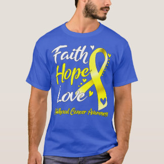 Camiseta Faith Hope ama a consciência do Cancer infantil (1
