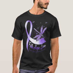 Camiseta Faith Hope ama a sabedoria da síndrome de Bowel ir