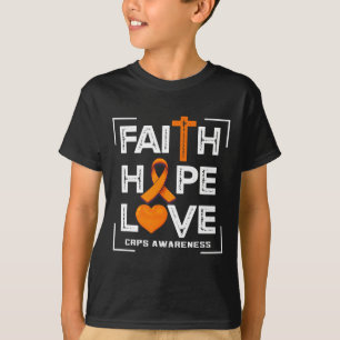 Camiseta Faith Hope ama Consciência do Crps