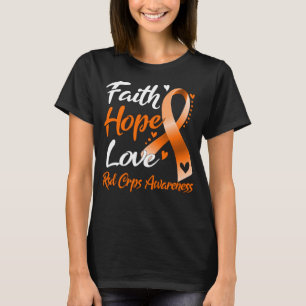 Camiseta Faith Hope ama Consciência Do Rsd Crps