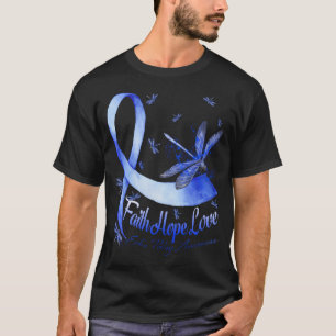 Camiseta Faith Hope ama Dragonfly da Conssy Awarness de Erb