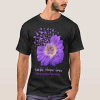 Faith Hope ama Fibromialgia Consciência Roxo