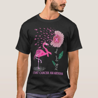 Camiseta Faith Hope ama Flamingo, Rosa, Ribbon