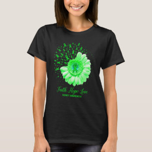 Camiseta Faith Hope ama o Luto Sobrevivente dos Rins