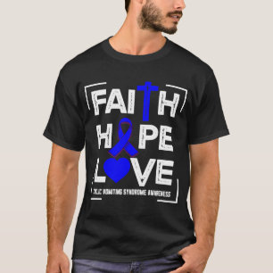 Camiseta Faith Hope ama Síndrome do Vômito Cíclico Sensibil